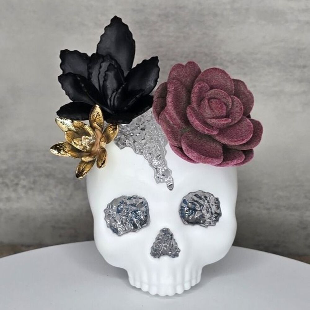 NWT Bath and Body Works Halloween Skull Wallflower Dia De Los Muertos